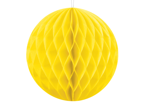 Honeycomb Ball, yellow, 10cm