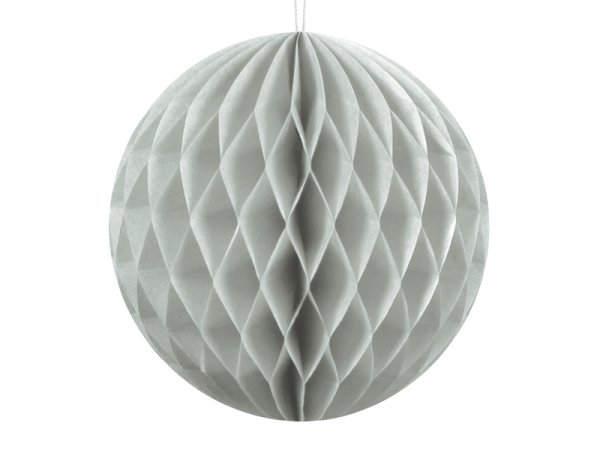 Honeycomb Ball, light grey, 10cm