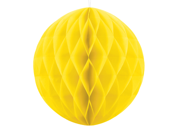 Honeycomb Ball, yellow, 20cm