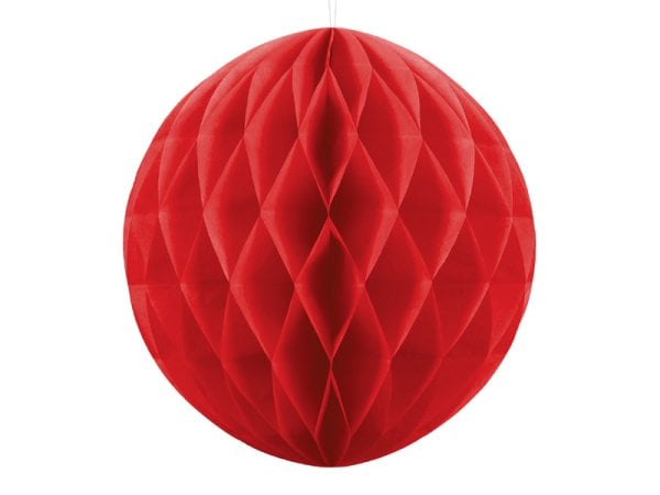 Honeycomb Ball, red, 30cm