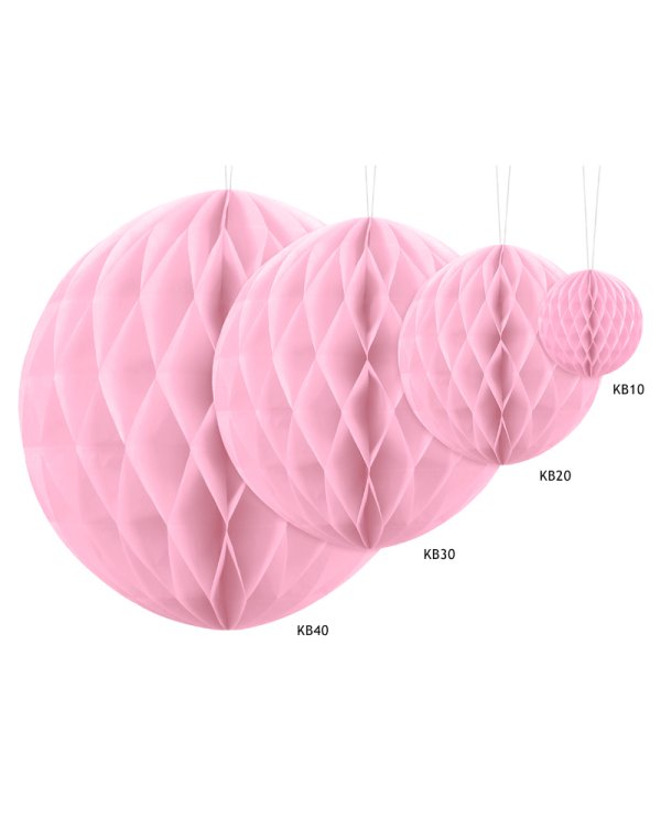 Honeycomb Ball, light pink, 40cm