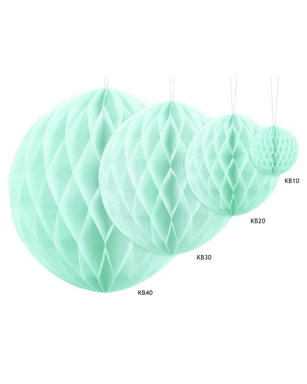 Honeycomb Ball, light mint, 40cm