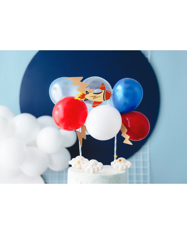 Balloon cake topper Plane, mix, 29 cm