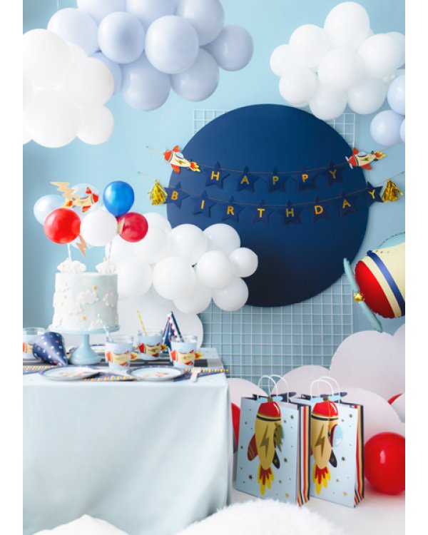 Balloon cake topper Plane, mix, 29 cm