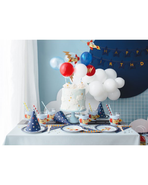 Balloon cake topper Plane, mix, 29 cm