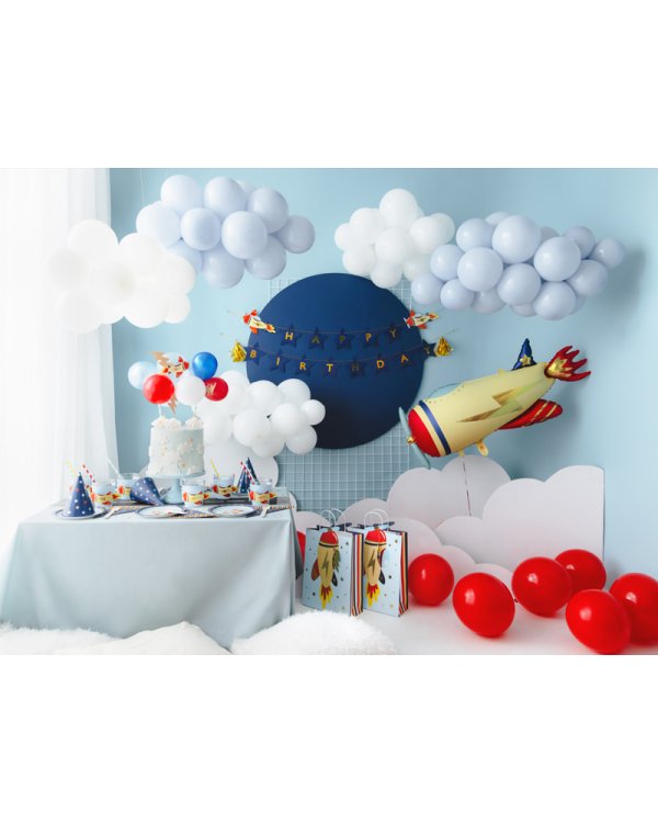 Balloon cake topper Plane, mix, 29 cm