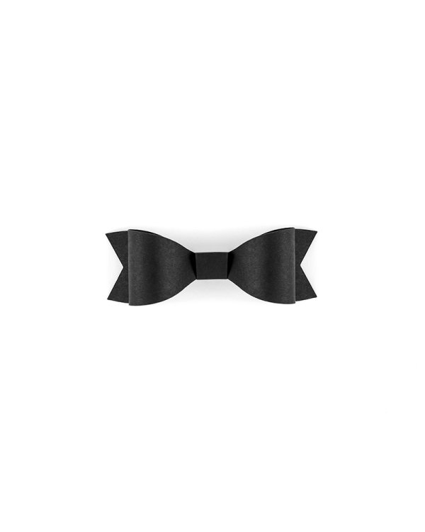 Paper decorations Bows, black (1 pkt / 6 pc.)