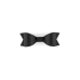 Paper decorations Bows, black (1 pkt / 6 pc.)