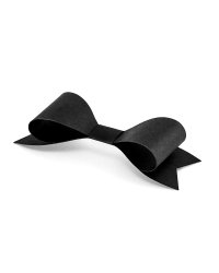 Paper decorations Bows, black (1 pkt / 6 pc.)