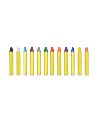 Face paint crayons (1 pkt / 12 pc.)