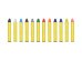 Face paint crayons (1 pkt / 12 pc.)