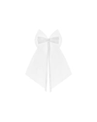 Bows with a ribbon, white, 18cm (1 pkt / 2 pc.)