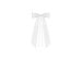 Bows with a bow tie, white, 14cm (1 pkt / 4 pc.)