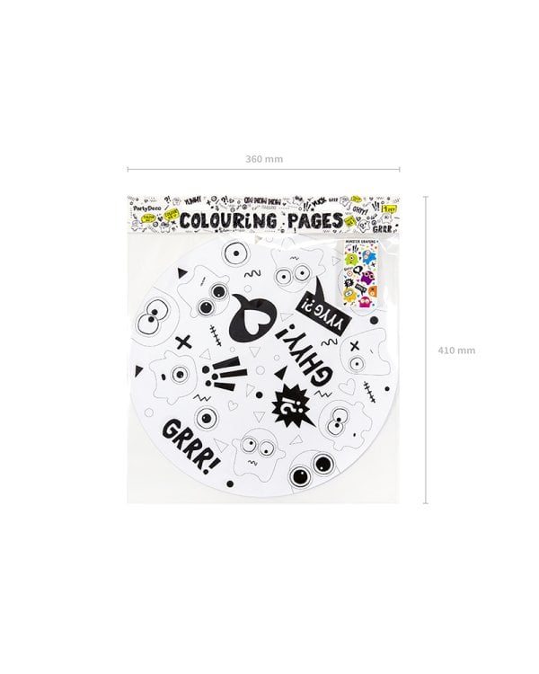 Colouring pages Monsters (1 pkt / 6 pc.)
