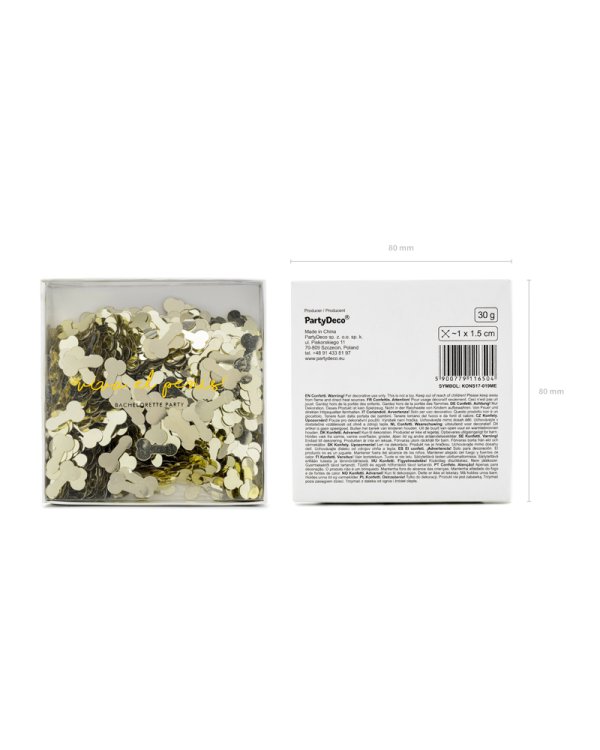 Confetti Penises, gold, 30g