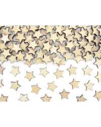 Wooden confetti Stars, 2x2cm (1 pkt / 50 pc.)