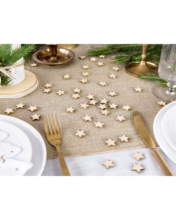 Wooden confetti Stars, 2x2cm (1 pkt / 50 pc.)