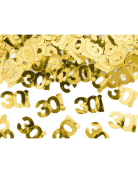 Metallic confetti, number 30, 15g