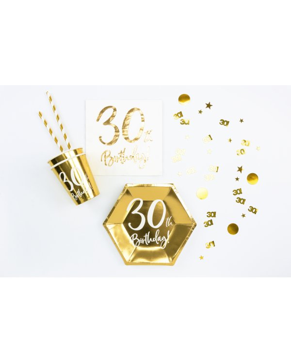 Metallic confetti, number 30, 15g