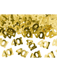 Metallic confetti, number 40, 15g