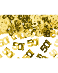 Metallic confetti, number 50, 15g
