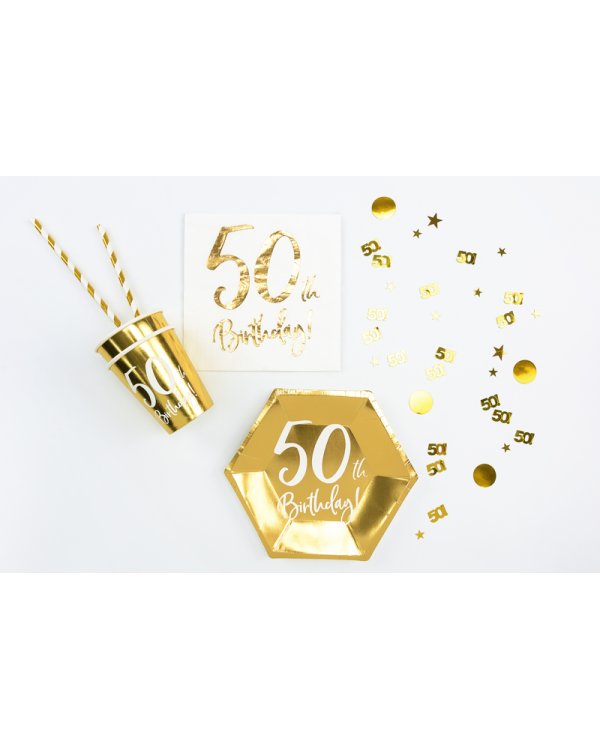 Metallic confetti, number 50, 15g