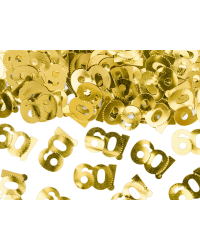 Metallic confetti, number 60, 15g