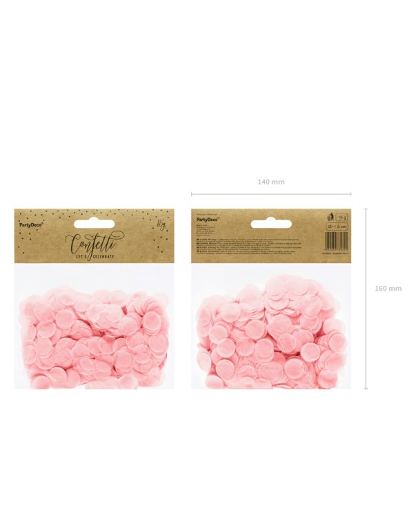 Confetti Circles, light pink, 15g
