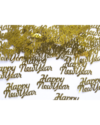 Confetti Happy New Year, gold, 4 x 2cm, 3g