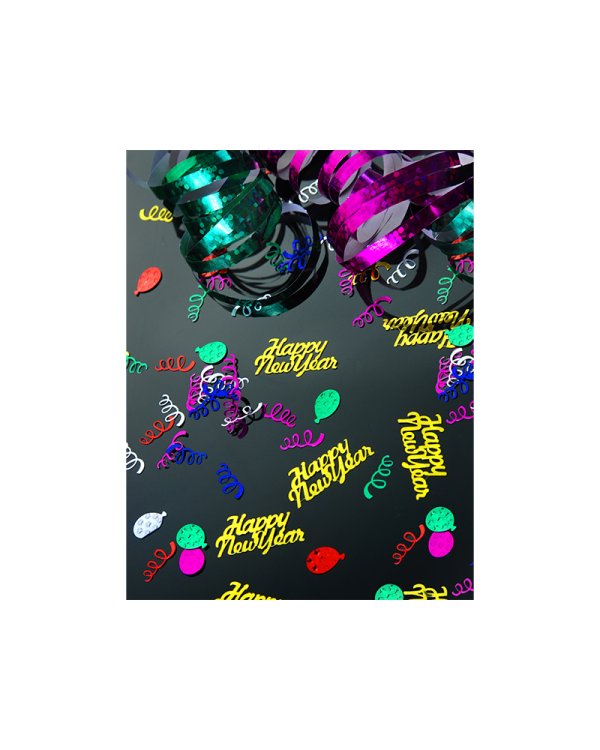 Confetti Happy New Year, gold, 4 x 2cm, 3g