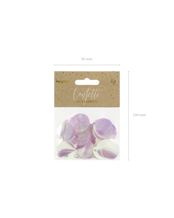 Confetti Circles, iridescent, 15g