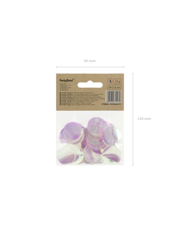 Confetti Circles, iridescent, 15g