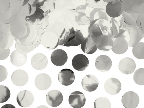 Confetti Circles, silver, 15g