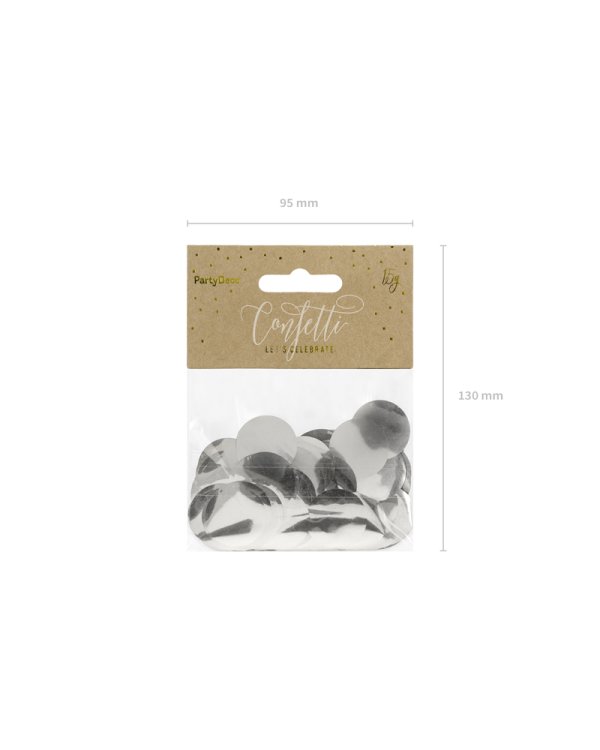 Confetti Circles, silver, 15g