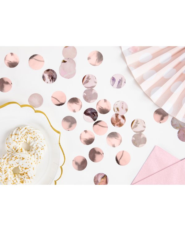 Confetti Circles, rose gold, 15g