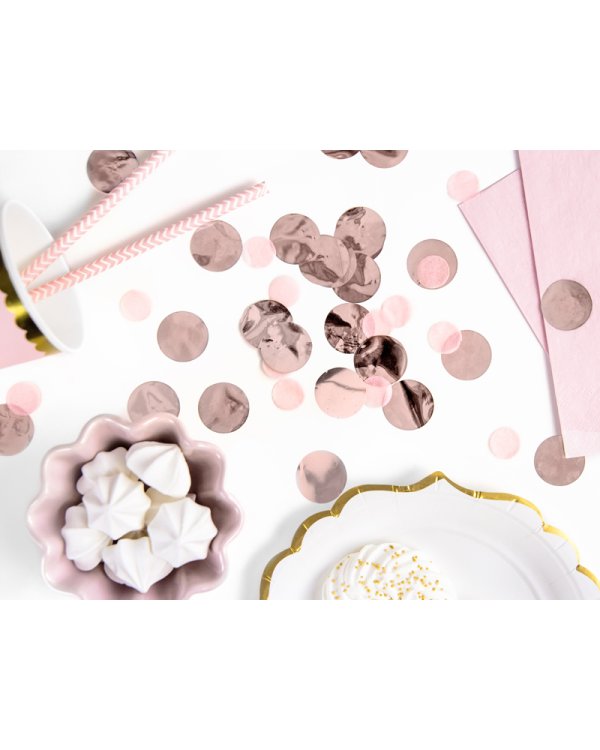 Confetti Circles, rose gold, 15g