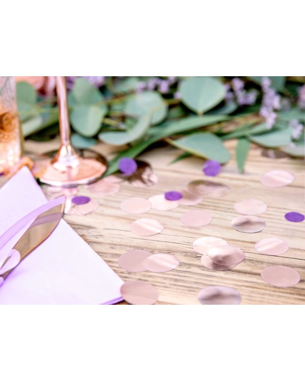 Confetti Circles, rose gold, 15g