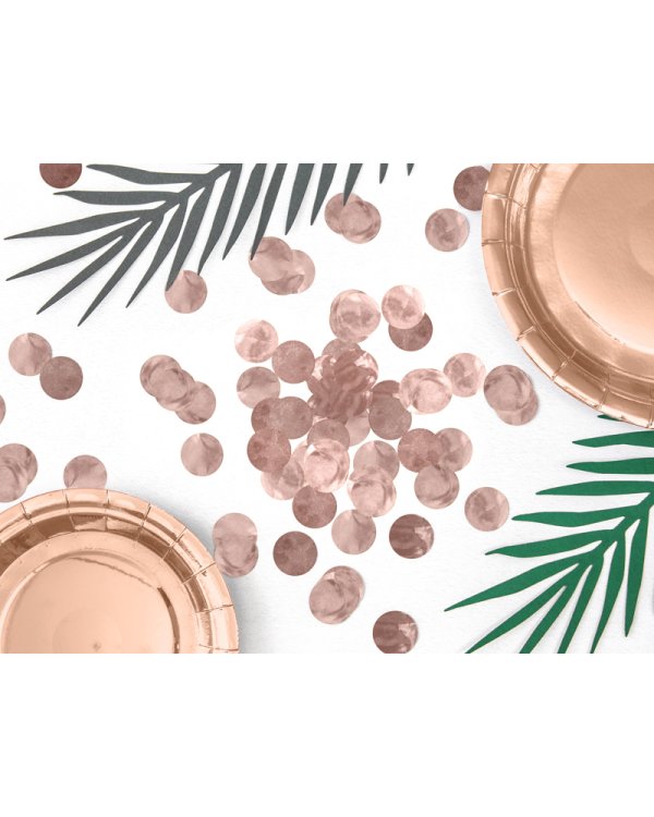 Confetti Circles, rose gold, 15g