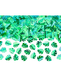 Metallic confetti Leafs, green, 15g