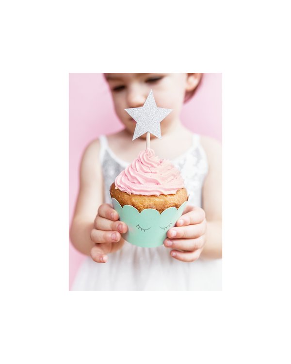 Cupcake toppers Unicorn - Stars (1 pkt / 6 pc.)