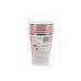 Checkered paper cups, mix, 400 ml (1 pkt / 6 pc.)