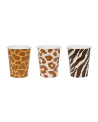 Cups Safari spots, 220 ml, mix (1 pkt / 6 pc.)