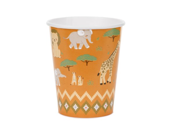 Cups Safari, 220 ml, mix (1 pkt / 6 pc.)