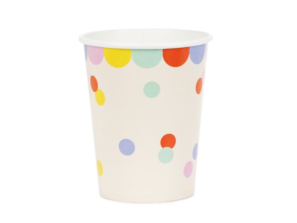 Cups Confetti, 220 ml, mix (1 pkt / 6 pc.)