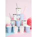 Cups Unicorn - Stars, 180 ml (1 pkt / 6 pc.)