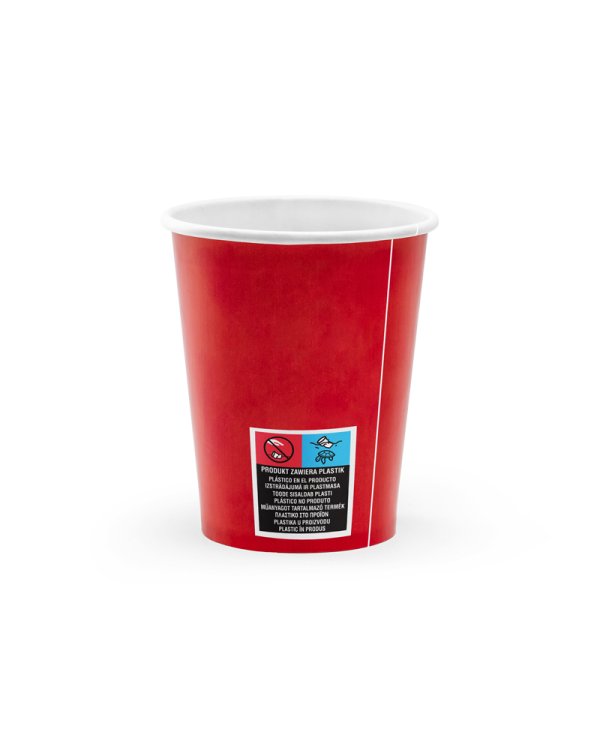 Cups Pirates Party, red, 220ml (1 pkt / 6 pc.)