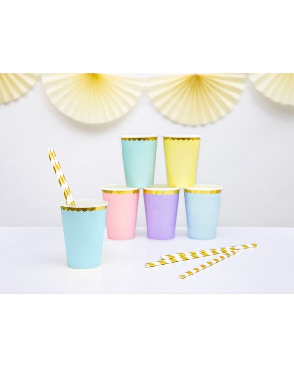 Cups, light blue, 220ml (1 pkt / 6 pc.)
