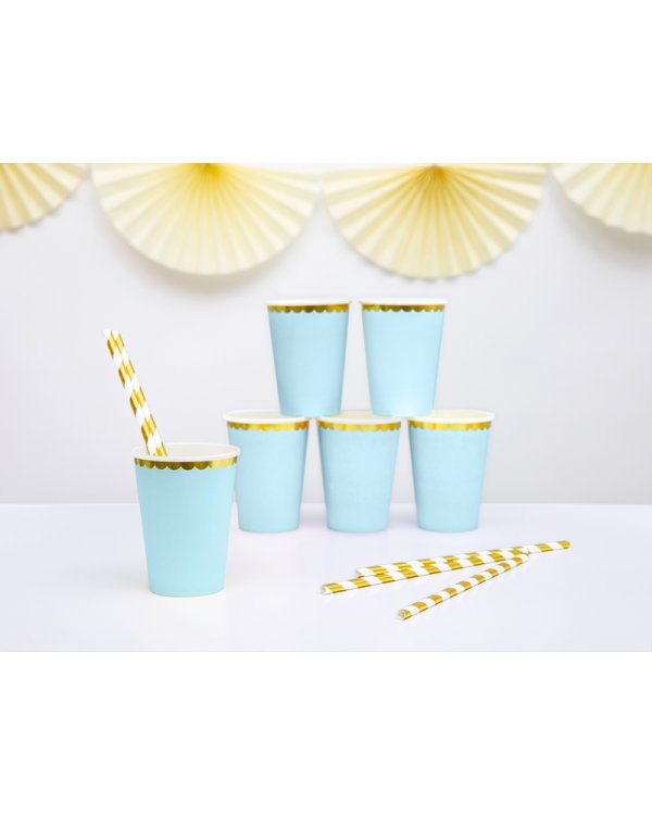 Cups, light blue, 220ml (1 pkt / 6 pc.)