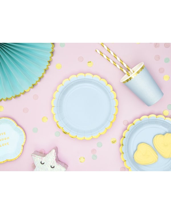 Cups, light blue, 220ml (1 pkt / 6 pc.)