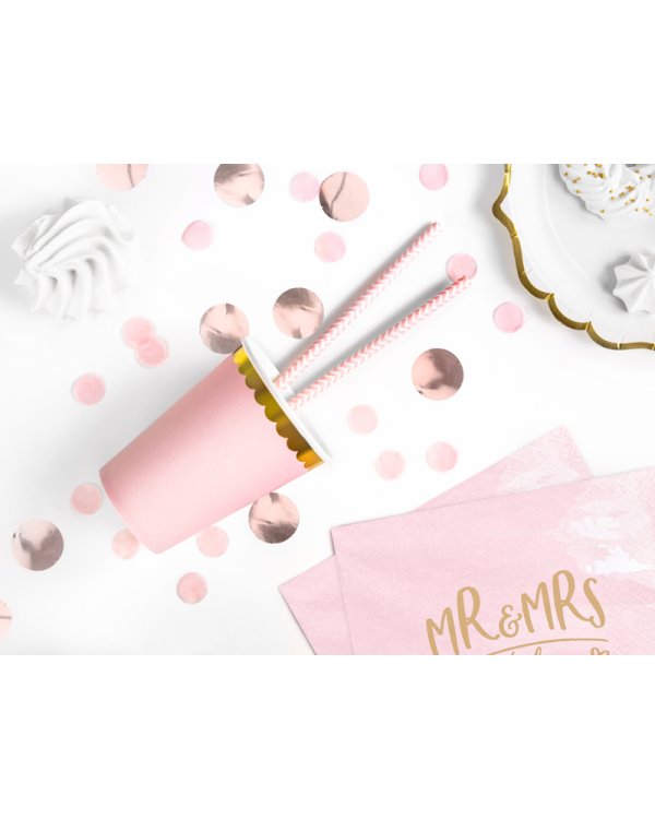 Cups, light pink, 220ml (1 pkt / 6 pc.)